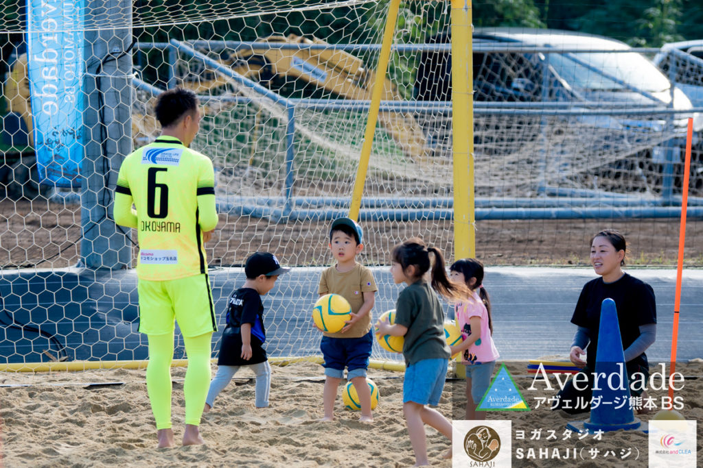 スポーツ・イベント出張写真撮影（ @watanabeakr ACCY）　ビーチサッカークリニック　アヴェルダージ熊本ビーチサッカー　エボレパーク　EVOLEPARK BEACHFESTA　アヴェルダージ熊本BS