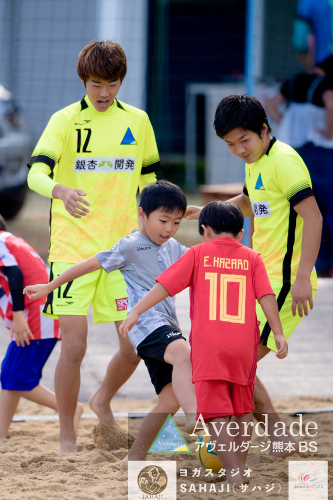 スポーツ・イベント出張写真撮影（ @watanabeakr ACCY）　ビーチサッカークリニック　アヴェルダージ熊本ビーチサッカー　エボレパーク　EVOLEPARK BEACHFESTA　アヴェルダージ熊本BS